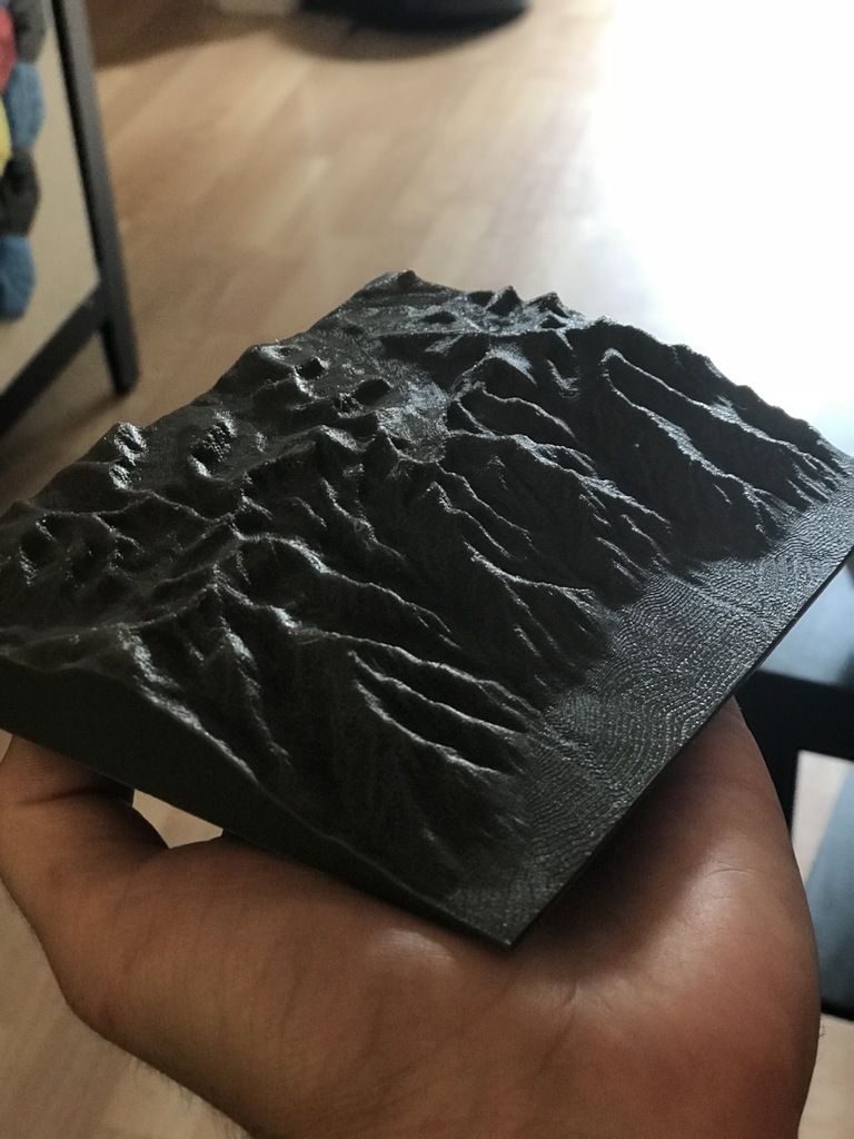 Download free STL file Mt Whitney Topographic Map • 3D printer model ・ Cults