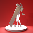 snapshot-001_Viewport_002.png Tifa Lockhart - Final Fantasy VII Remake Original statue 3D print model
