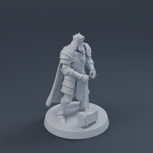 Medieval Knight II 3D printable STL miniature