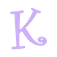 K.stl Straw topper letter K