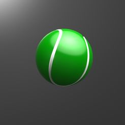 054196.JPG Free STL file Tennis ball・3D printer design to download