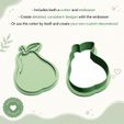 Pear-Image-2.jpg Pear Cookie Cutter and Embosser