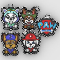 Download 6 3D models from paw patrol listed by Moldes_rk • 3D printer ...