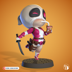 gwenpool.png STL file Gwenpool・3D printer model to download