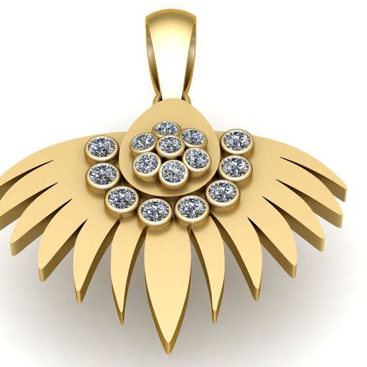 Radiant Bloom Diamond Pendant