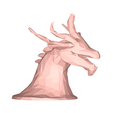 model.png Dragon head low poly