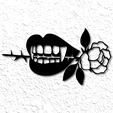 project_20230214_2111562-01.png vampire rose wall art vampire fangs wall decor