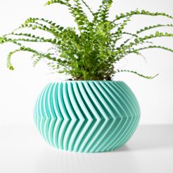 DSC01223.jpg The Soko Planter Pot with Drainage Tray & Stand: Modern and Unique Home Decor for Plants and Succulents  | STL File