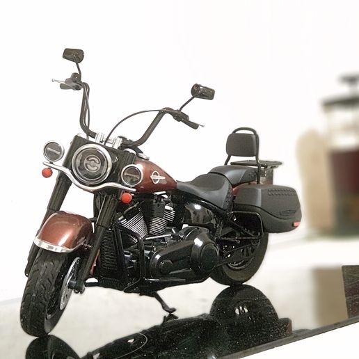 🏍️ Harley Davidson Heritage 1/10・ OBJ File for 3D printing・Cults