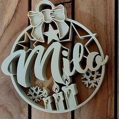 milo.jpg STL file CHRISTMAS DECORATION MILO・3D printable design to download