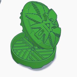 Captura-de-Pantalla-2022-10-02-a-las-0.12.47.jpg STL file GRINDER GRINDER GRINDER WEED GRINDERKING 60X30MM EASY PRINT FDM O SLA・Template to download and 3D print, javidom66