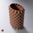 vase-0016-B-bumpy-oval-vase-stl-03.jpg Vase 0015 B - Bumpy oval vase