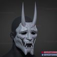 Neon-White-Mask_3d_print_file_02.jpg Neon White Game Mask 3D print model - cosplay halloween