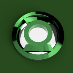 Green_Lanterns_Shield.png Бесплатный STL файл Green Lantern's Badge・Шаблон для загрузки и 3D-печати