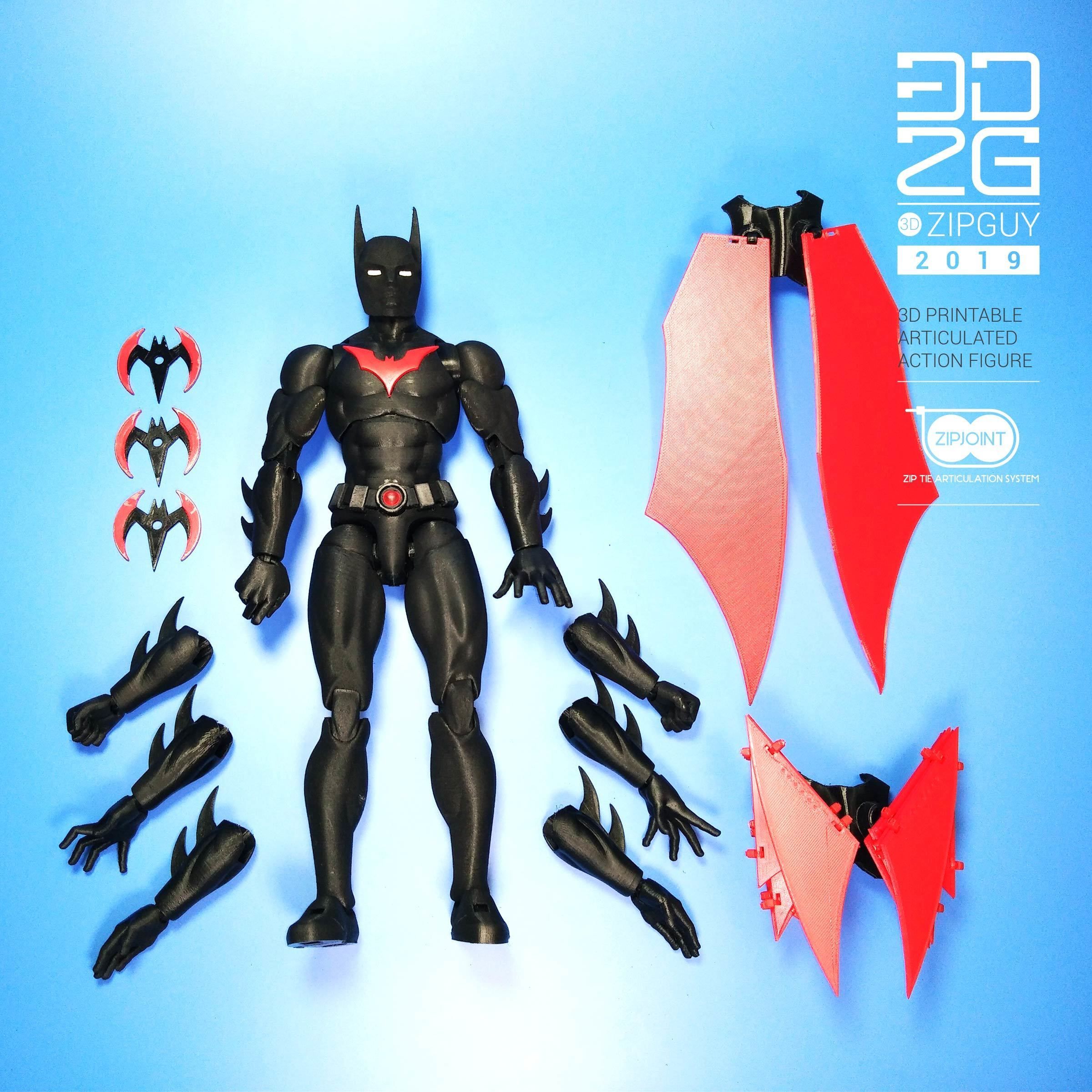 Batman 3D Figure Keyring Full Flowing Cape & Rippling MUSCLES Retired 