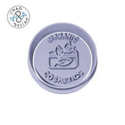 Health_Stamp_12.jpg Organic Cosmetics - Eco Stamps (no 12) - Cookie Cutter - Fondant - Polymer Clay