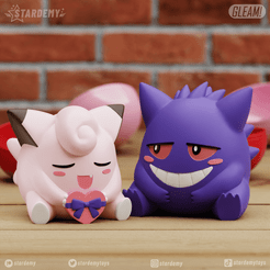 gengairy01.png Set Gengar Clefairy Valentines NO SUPPORTS