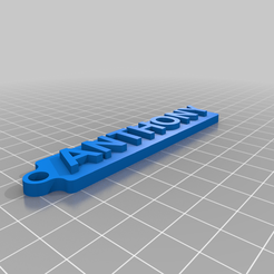 anthony.png Free 3D file Porte clé prénom Anthony・Template to download and 3D print