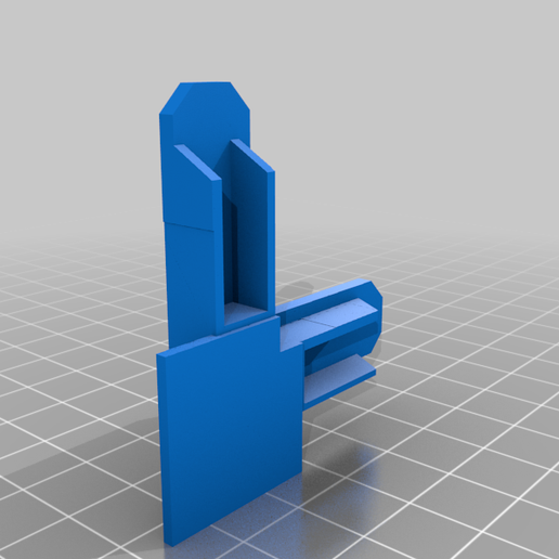 Window screen corner 1/4" with outer flange 3D model