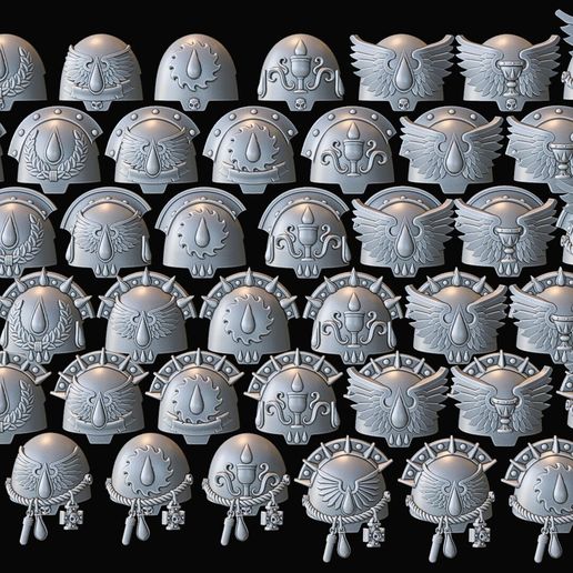 Blood Seraphs Extermi Shoulderpads Set Re-Upload