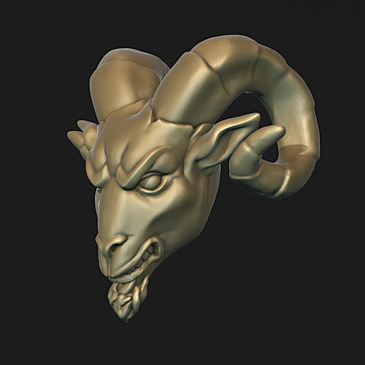 Ram head BEAD 3D model