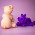 Hippo_03.jpg STL-Datei Entzückendes Flexi-Nilpferd・3D-druckbares Modell zum herunterladen
