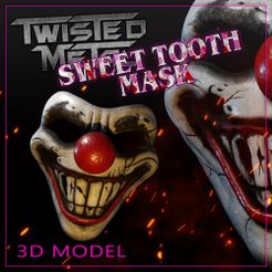 Sweet_Tooth_Promo.jpg STL file SWEET TOOTH MASK・3D printable model to download