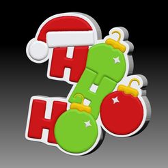 Hohoho.jpg Archivo STL HOHOHO CHAMPÚ SÓLIDO Y MOLDE PARA BOMBA DE JABÓN・Objeto para impresora 3D para descargar