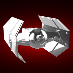 TIE-Advanced-x1-render-1.png STL file TIE Advanced x1・3D printing idea to download