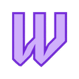 W.stl Letters and Numbers ROBOCOP | Logo