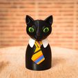 DSC03853.jpg Файл STL Responsible Cat Money Box・Модель 3D-принтера для скачивания