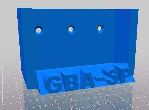 Gameboy Advance SP Wall Mount - 3D model önizlemesi
