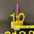 Front-view-with-measurement.jpg BIRTHDAY CANDLE HOLDER WITH CHANGEABLE 2  INCH NUMBERS