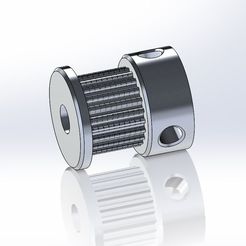 22T5mmGT2.jpg STL file PARAMETRIC GT2 PULLEY 22T 5mm - STL・3D printable design to download