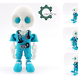 02.-Different-Angle-Views.png Cobotech 3D Print Articulated Skelly Nurse, Skeleton Nurse