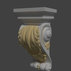 moldura decoracion escayola.jpg STL file Baroque plaster moulding・3D printing idea to download