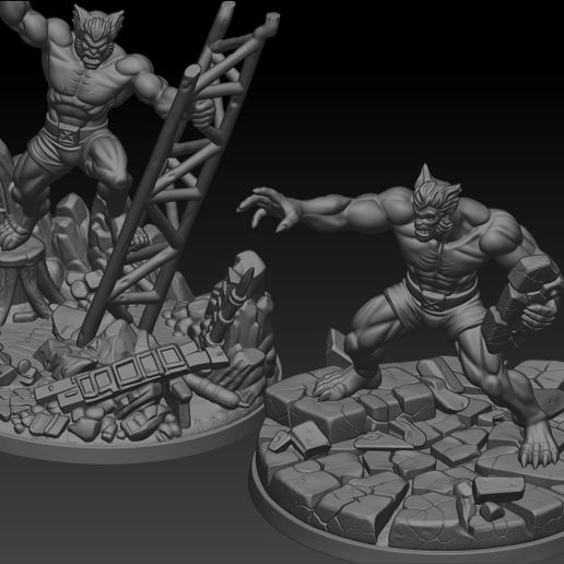 🎲 Beast Dual Pose - 40mm Marvel Crisis Protocol Scale・ OBJ File for 3D ...