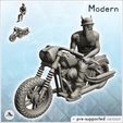 1-PREM.jpg Biker with long beard, horned hat and gun (4) - Gang Modern Apocalypse Outlaw Biker US Bandit Rebel Club