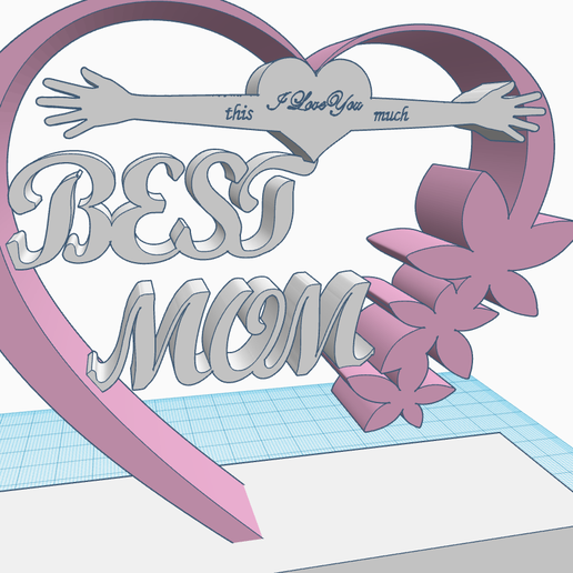 BEST-MOM-LOVE-YOU-THIS-MUCH-1.png Mejor soporte de decoración floral de corazón de mamá - Te quiero mucho