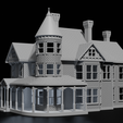 BP3.png N-Scale House 'The Bridgeport' 1:160 Scale STL Files