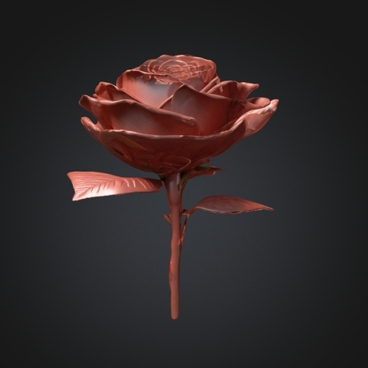 STL file V-Day Rose #2 🌹 ・Model to download and 3D print・Cults