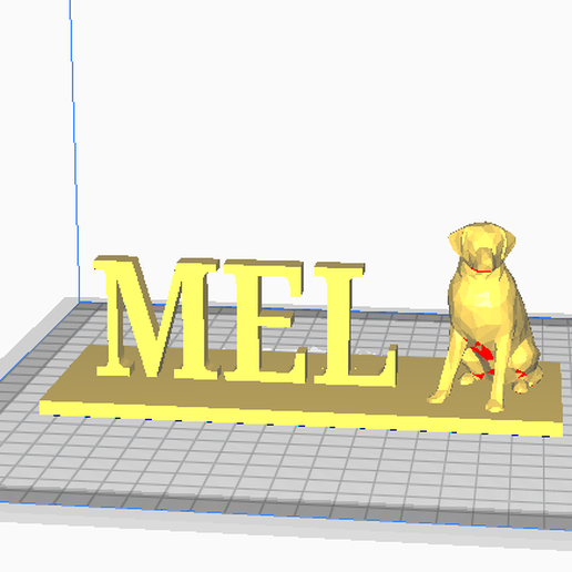 Labrador Dog Mel 3D model
