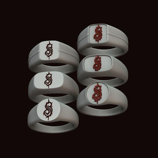 💍 Slipknot Rings #1・ STL File for 3D printing・Cults