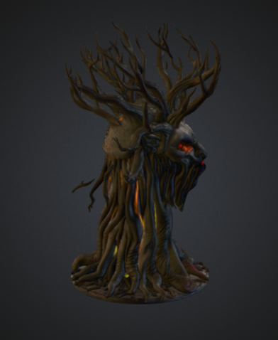 🌳 Infernal Living Tree – Dark Fantasy Possessed Forest Spirit・Free STL ...