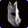z64.png Kitsune Demon Fox Mask Mascara de Zorro Kitsune 11