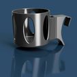 ps2-cup-holder-render_nologo.jpg Archivo STL Portavasos Polestar 2・Objeto imprimible en 3D para descargar