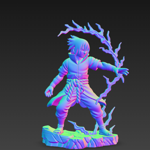 🥷 Sasuke Uchiha - Flexi Articulated Figure - Naruto・ STL File