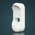 render_front.png Archivo STL Montaje de la toma de corriente de Google Nest Home Mini, limpio y minimalista・Plan imprimible en 3D para descargar