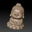 BabyBuddha6.jpg Free STL file baby buddha・3D print design to download