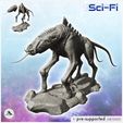 1-PREM.jpg Alien creature with four legs and outstretched tongue (6) - SF SciFi wars future apocalypse post-apo wargaming wargame